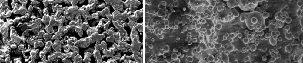 The difference between sintering and melting metal