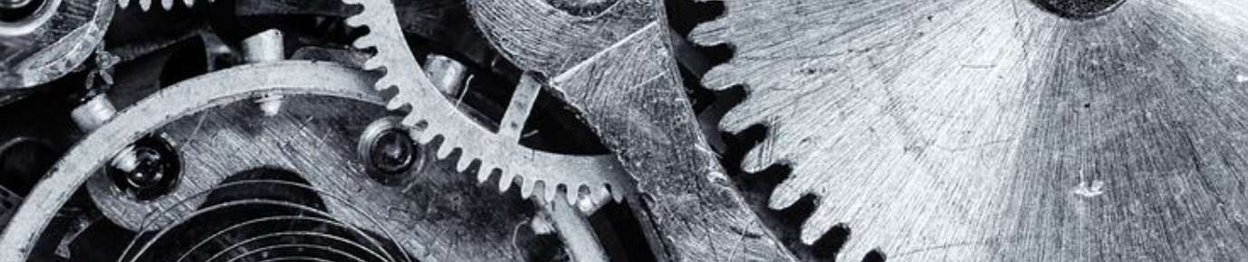 Metal gears of a machine